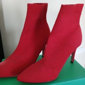 Beautiful Red Sock Boots